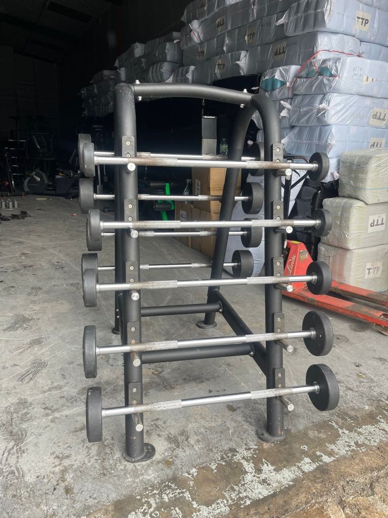 Ziva ZVO Polyurethane Fixed Weight Barbell Set 10-45kgs with Rack  Delivery £50