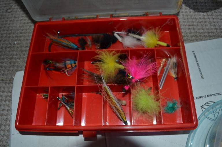 fishing tackle old lures weights etc 2