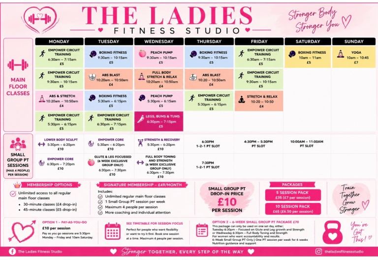 Ladies Fitness Classes - Burslem