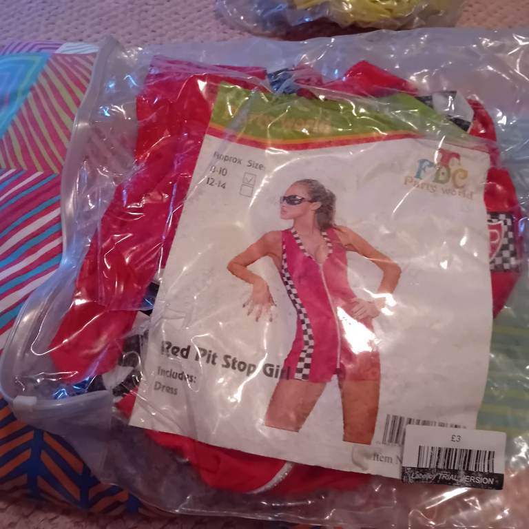 WOMENS DRESSING UP SUITS  £2 EACH CF39 8DG