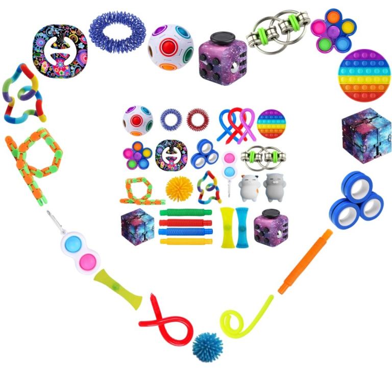 The Little Koala Company Fidget Toy Set, 27pcs Fidget Pack, Sensory Toys for Kids and Adults.