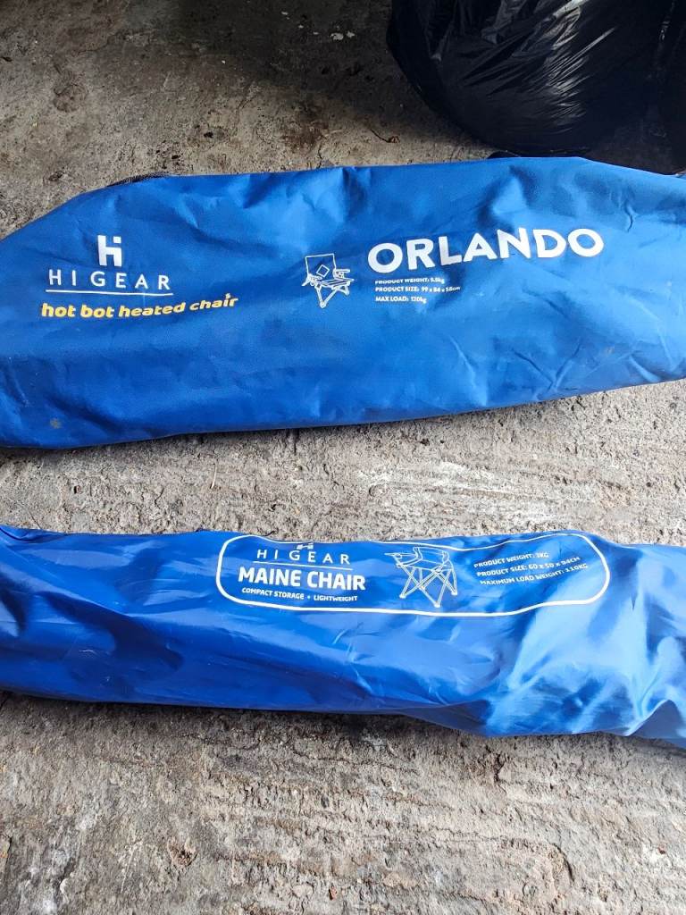** 2 Hi gear fold up chairs for sale**