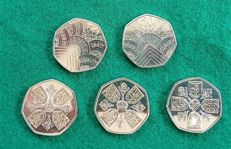 50p coins 