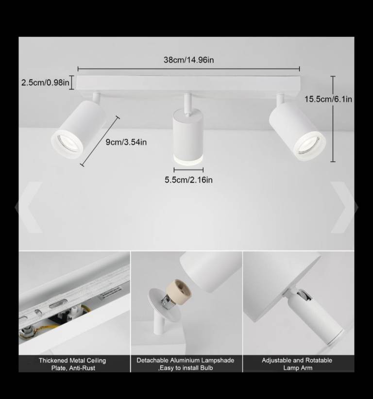 image for GU10 ceiling spotlight