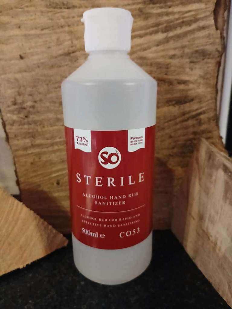 SO Sterile Alcohol Hand Rub Sanitizer 500ml – New