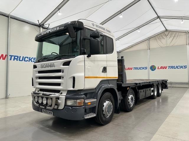 Scania R420 8x2 12 Tyre Rear Lift Sleeper Cab Flatbed