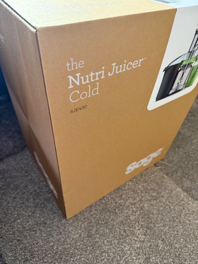 SAGE BJE430SIL the Nutri Juicer Cold - Silver (BRAND NEW UNOPENED)