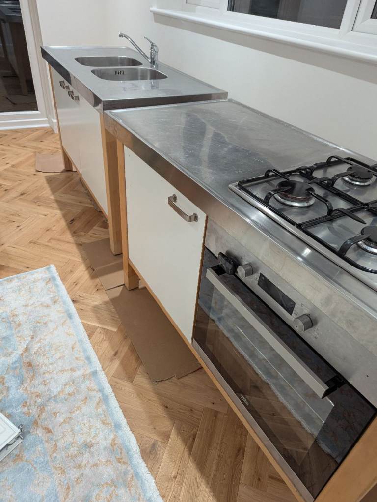 IKEA Varde freestanding kitchen sink and oven units