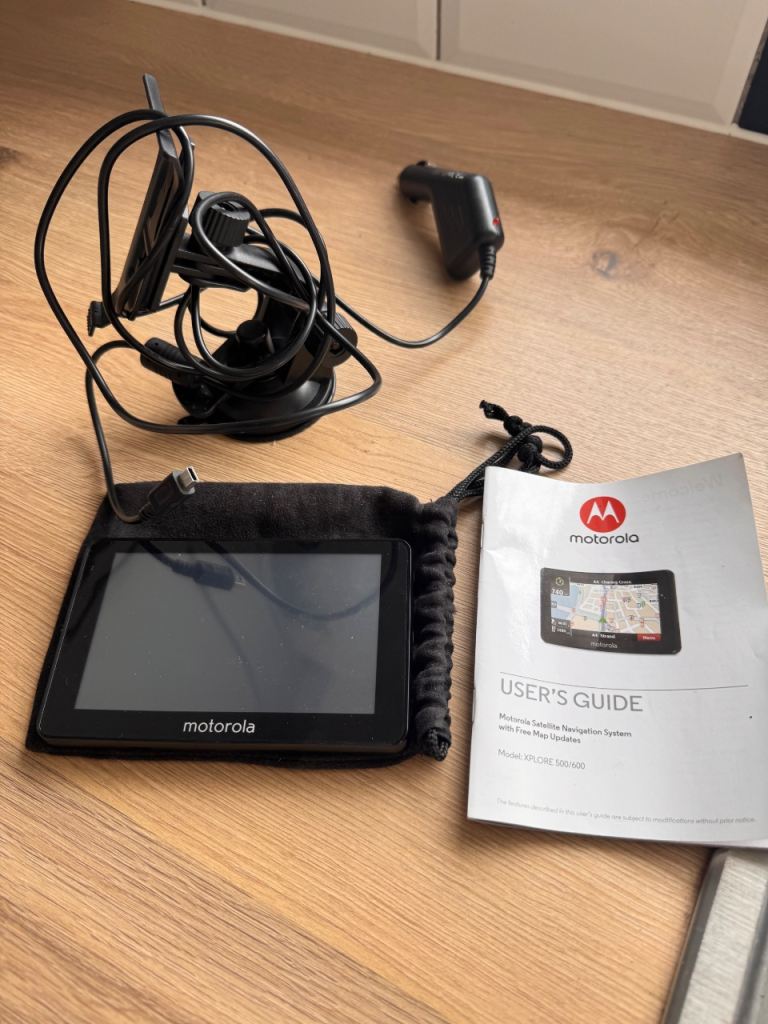 Motorola XPLORE 500/600 GPS Sat Nav with Free Map Updates
