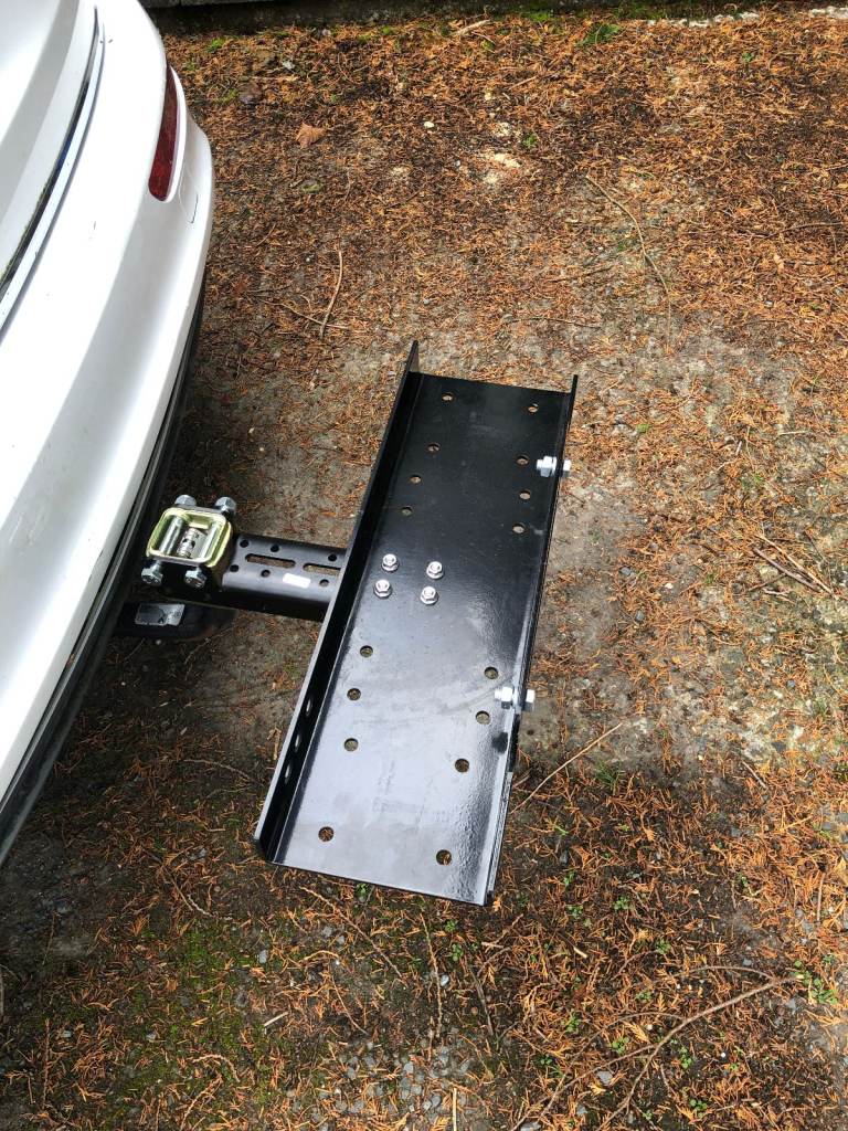 Tow bar removable rack.