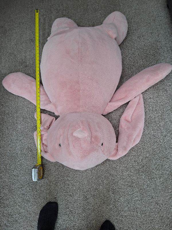Big Pink Bunny Plush Toy – Lovely Condition, Soft Fabric