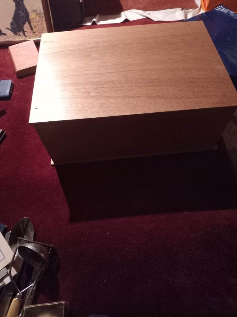 Wooden storage box with lift off lid great for toys etc.