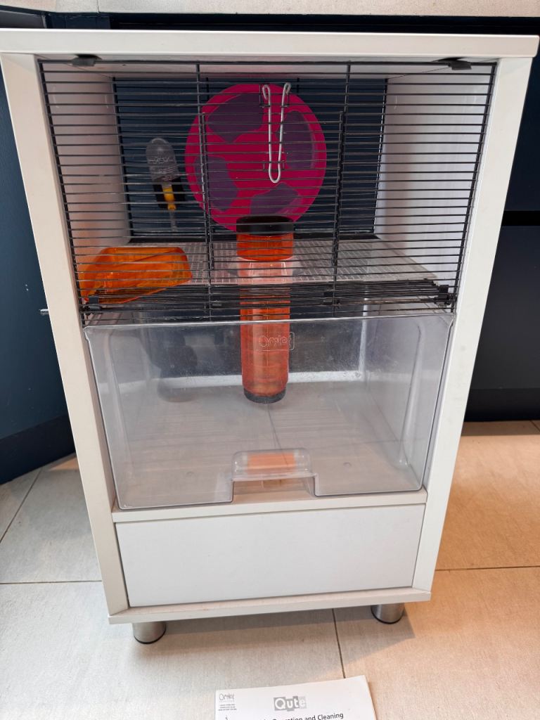 Hamster Cage - Omlet Qute in White (plus extras)