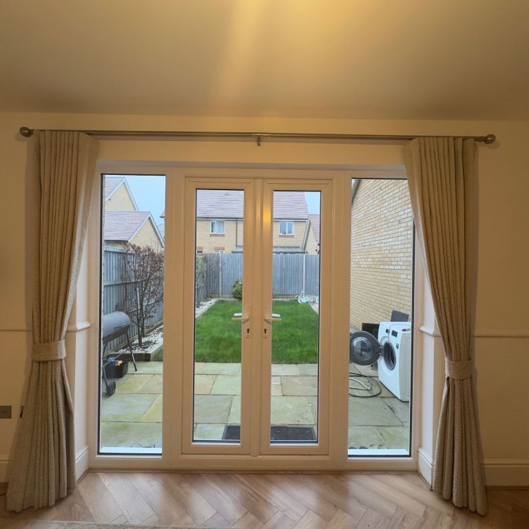 Custom made curtains(pole included)- made to measure 