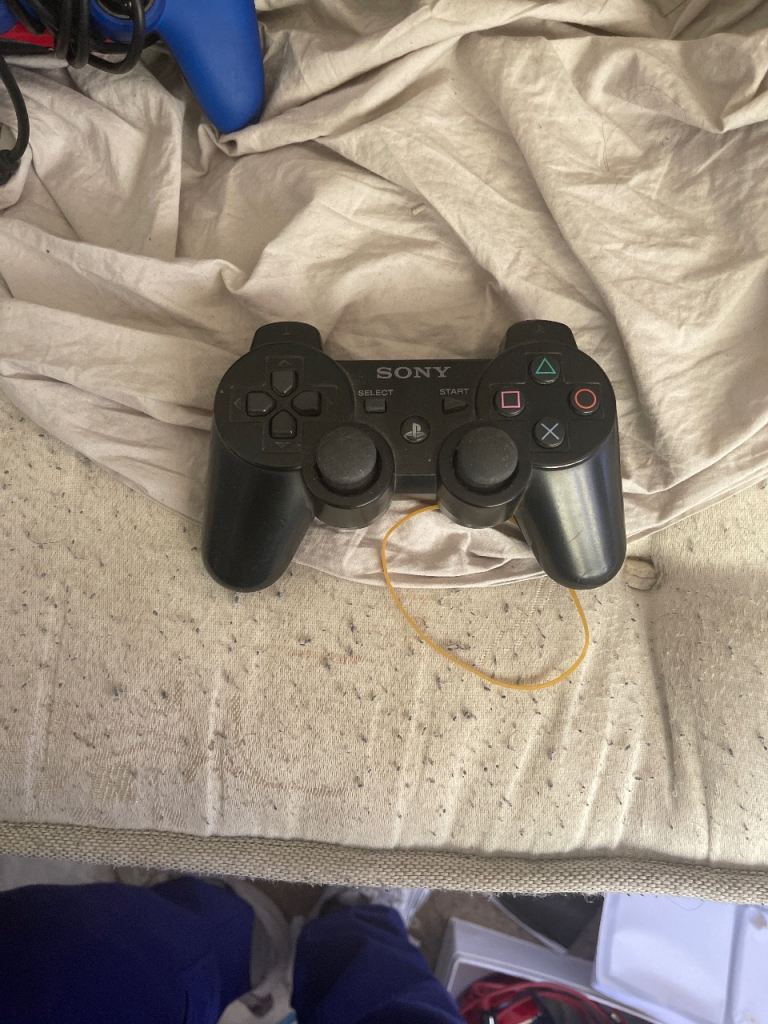 Sony PlayStation 3 Controller – Black, Good Condition