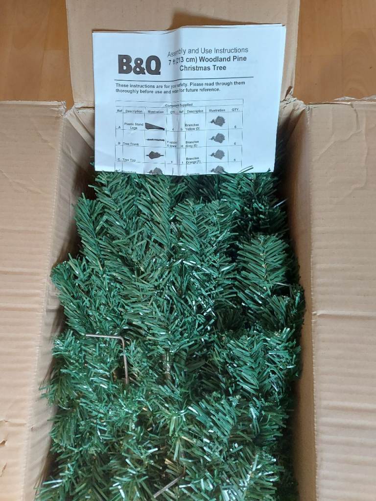 B&Q 7ft (213cm) Christmas Tree