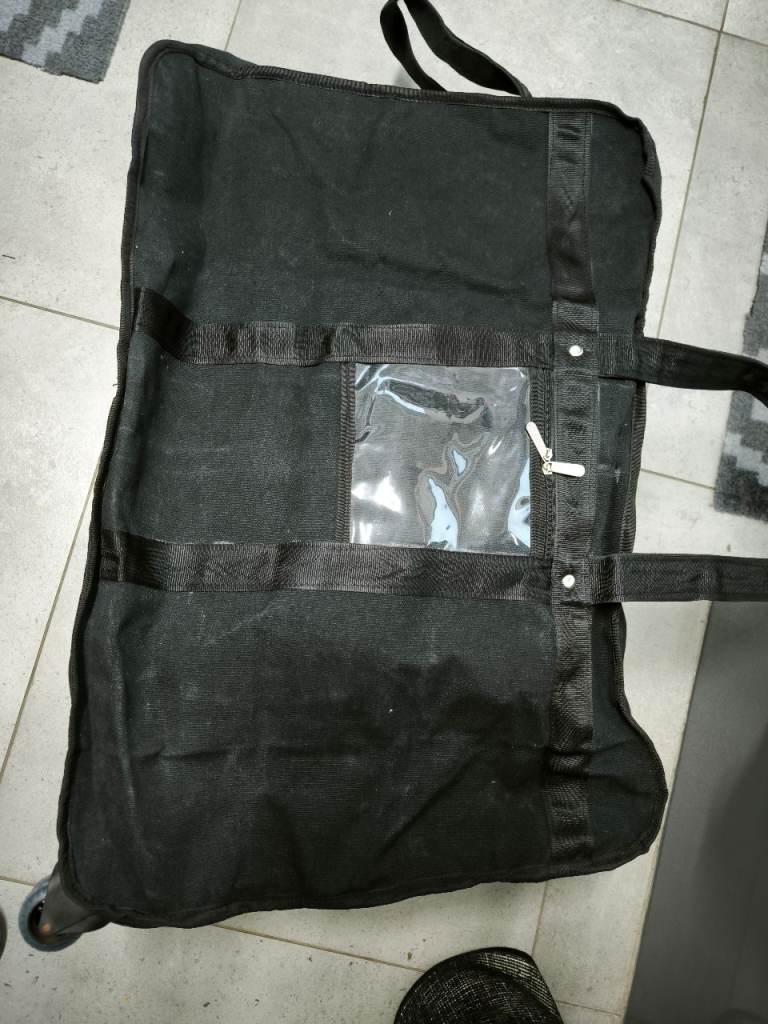 Black travel bags 