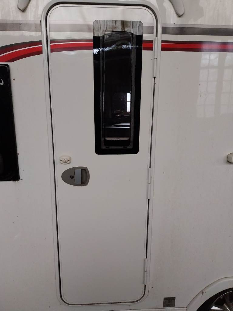 Caravan door and frame 