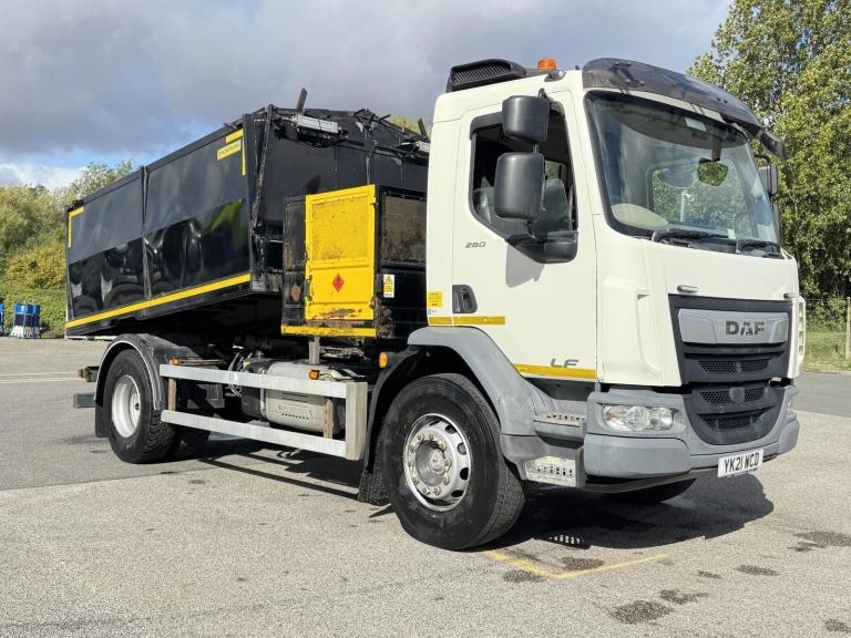 2021 21 Plate Euro 6, DAF LF260 18t 4x2 Thompson Tipping Hotbox 