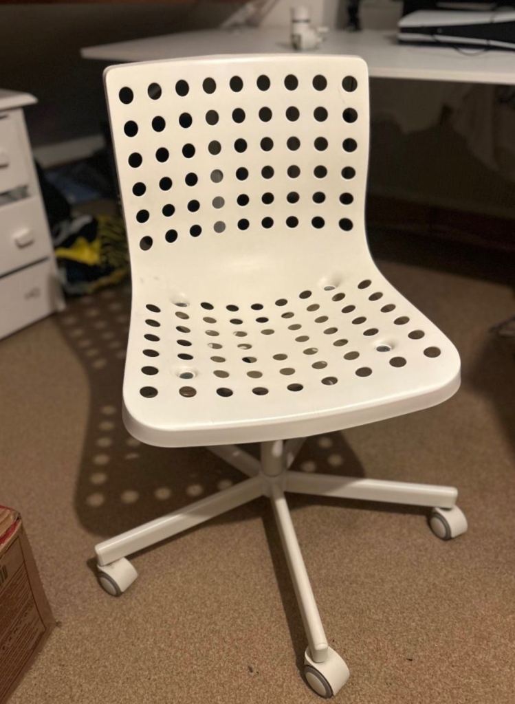 Desk chair IKEA adjustable height white gaming chair 