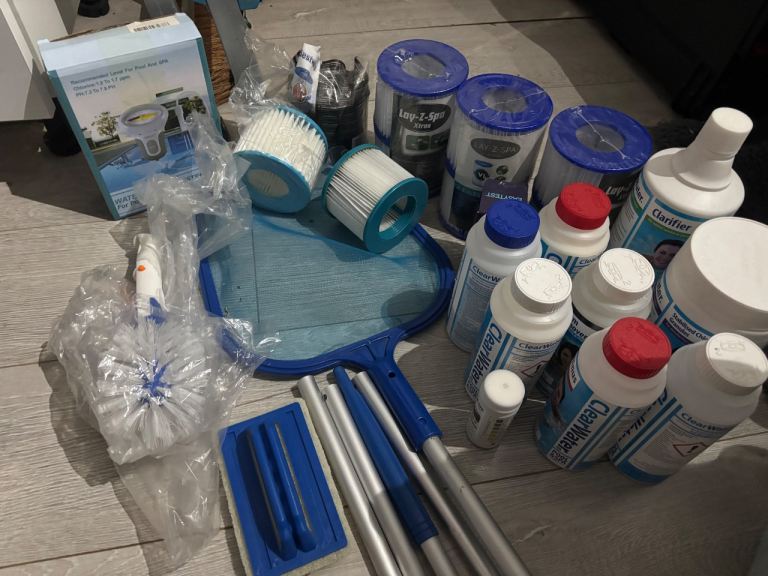 Hot tub chemicals etc