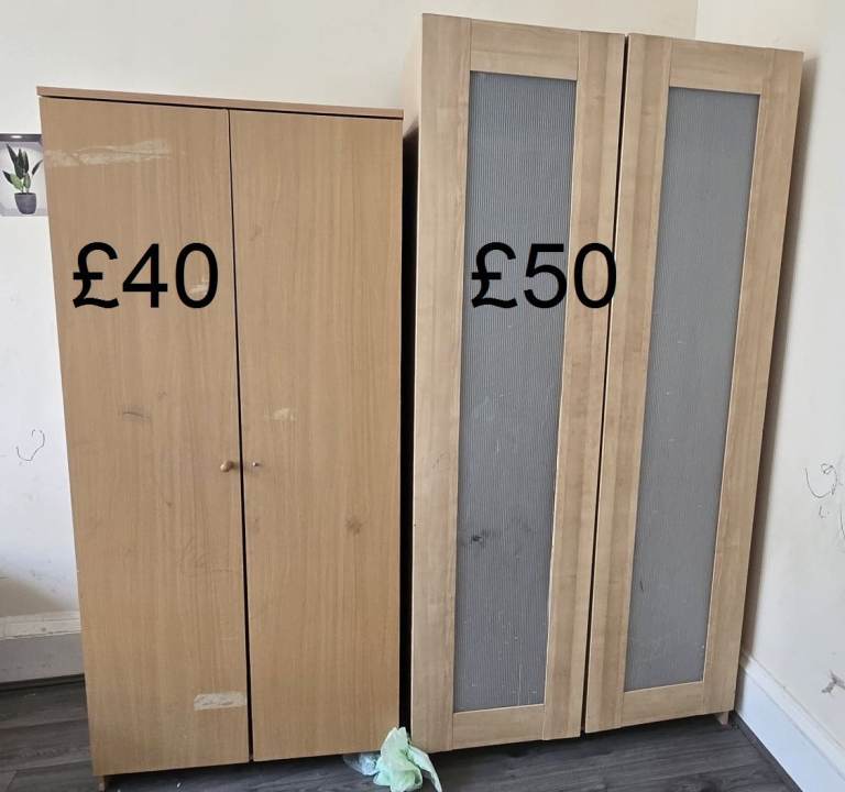 Furniture - Clearing old items - Bed, Mattress, Bedside, Chairs, Table, Sofa chair (£10 to £50)