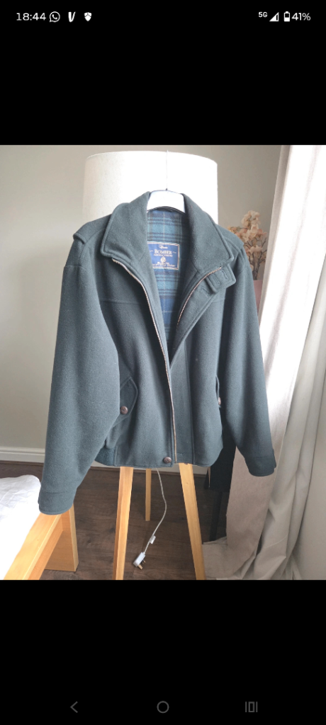 St.Michael's by Mark&Spencer bomber jacket  wool dark green size M/L RRP:£300