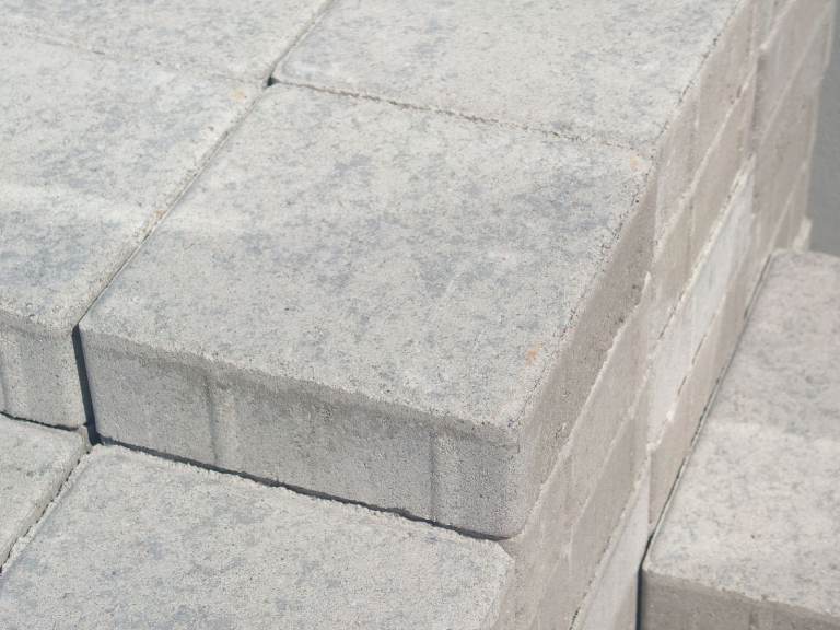 Marshalls Lunar Concrete Paving Blocks - Medium Ice 160x160x50mm - Packs of 10