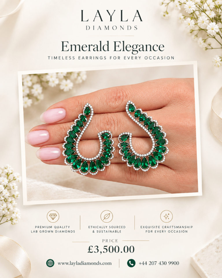 Emerald Cut Diamond Earrings: Elegant Styles | Layla Diamonds