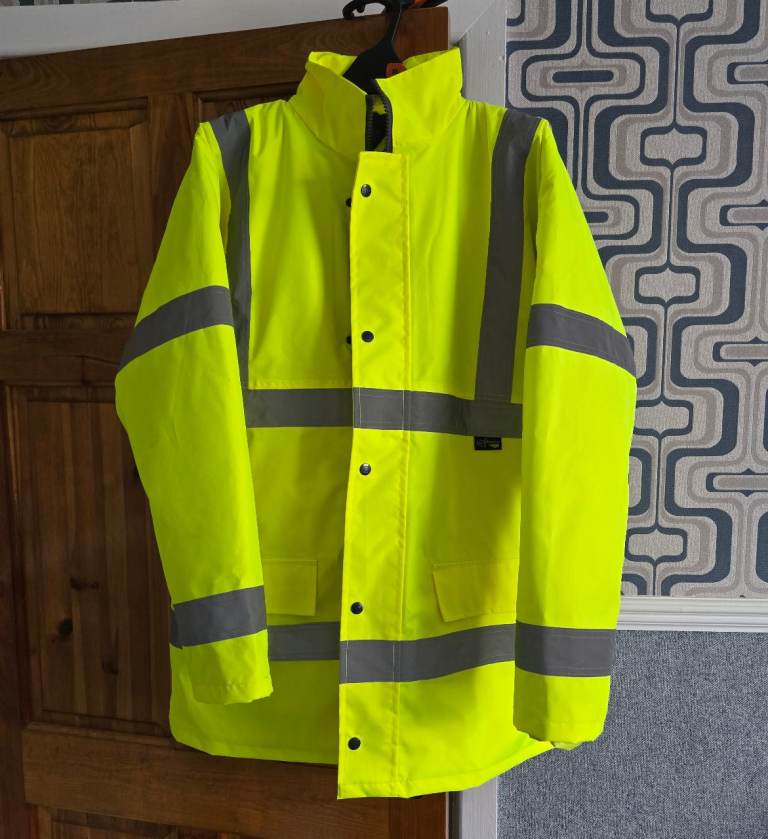 Hi Vis Waterproof Padded Parka / Jacket
