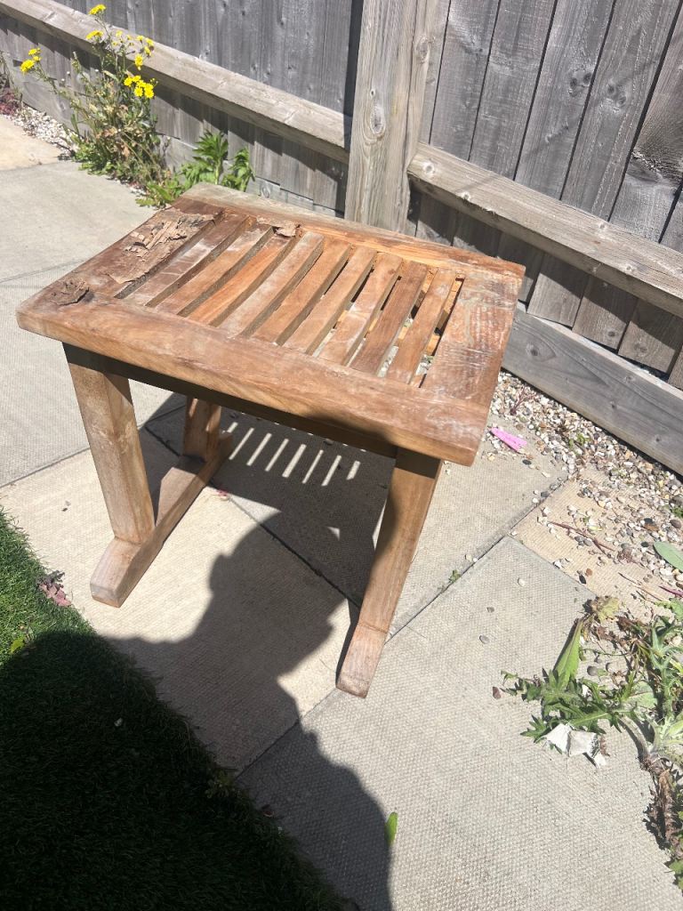 Stool solid Oak £30
