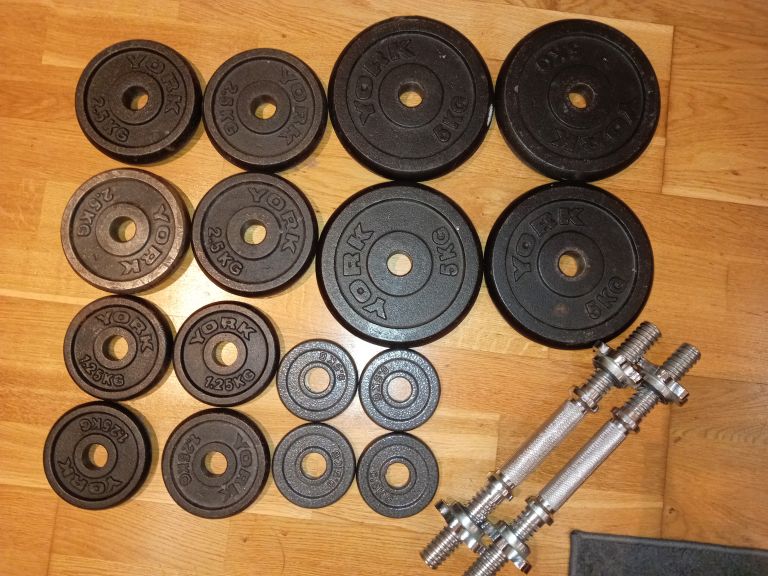 40kg (2*20kg) adjustable cast iron dumbbells / dumbells / weights