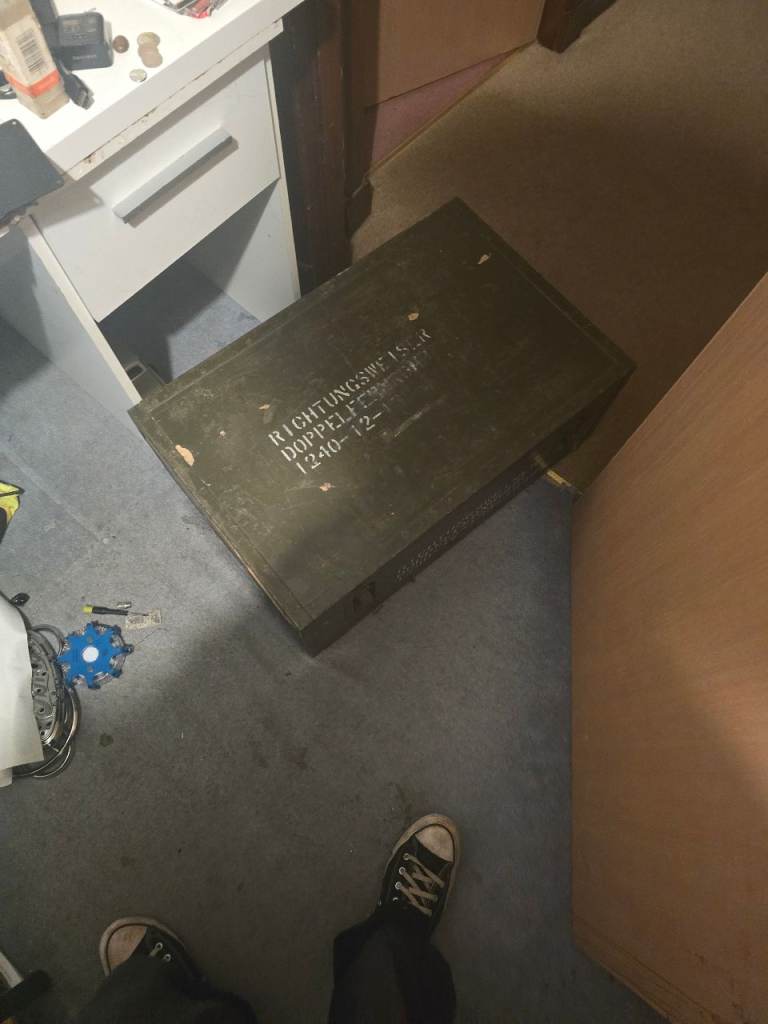 This is a old 1940s german army trunk 