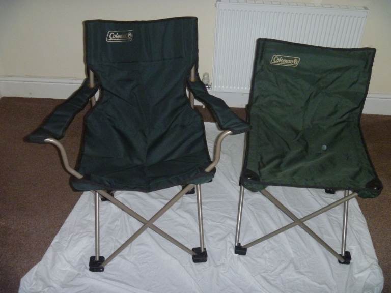 image for 2 Coleman folding canvas chairs