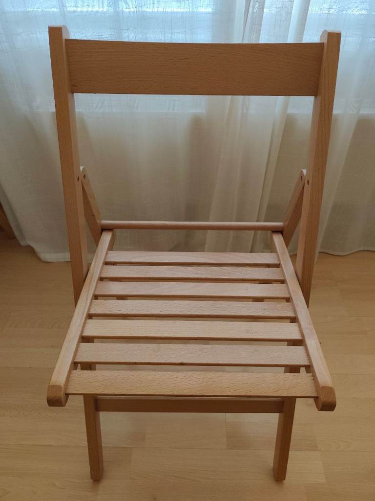 Habitat wooden folding chair – light wood