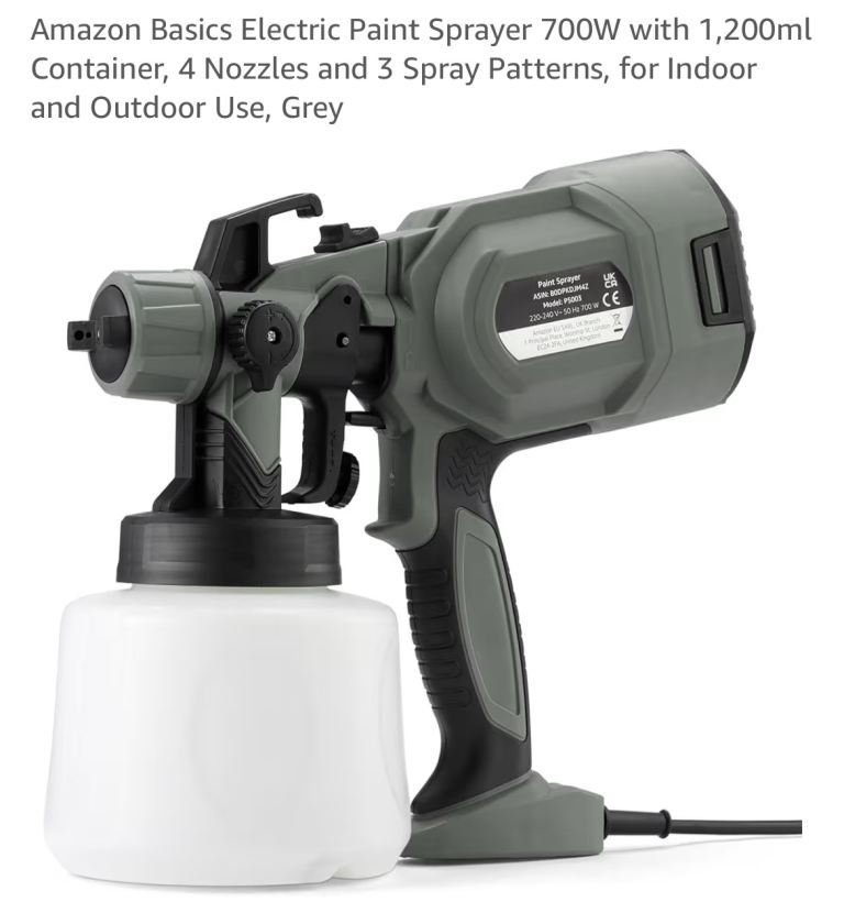 🆕 - Amazon brand 700w / 1.2L corded paint sprayer.