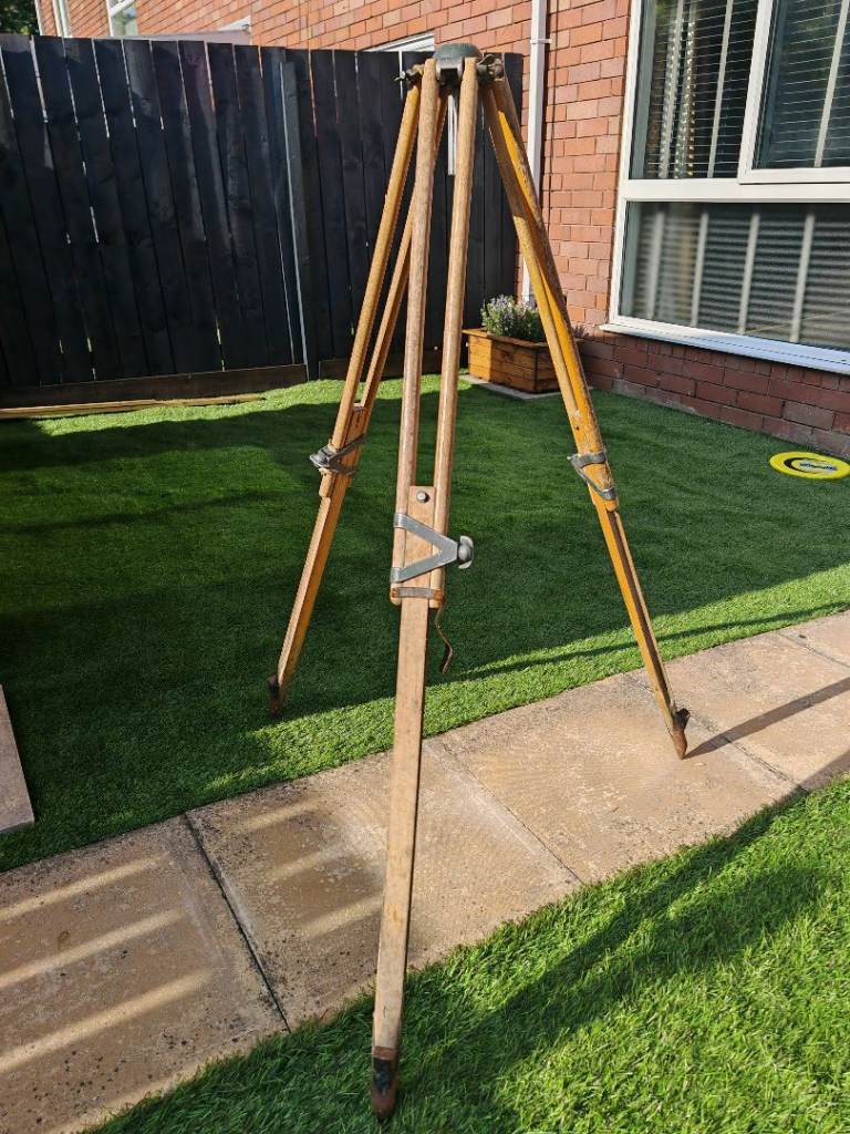 Vintage Wooden Tripod Stand 