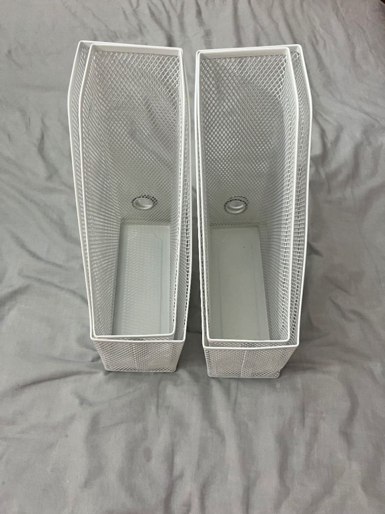 IKEA DRÖNJÖNS White Magazine Files – 2 Pairs Available