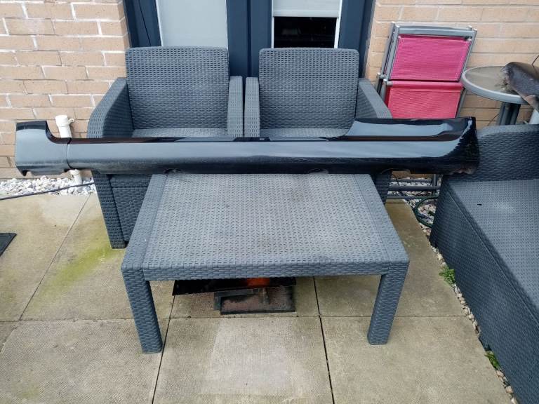 MK2 FORD FOCUS ST 2008 - 2011 3DR FACELIFT SIDE SKIRTS PANTHER BLACK x2