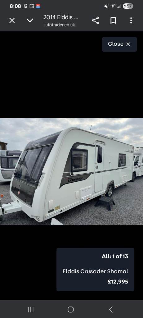 Elddis 2014 crusader shamal 4 berth