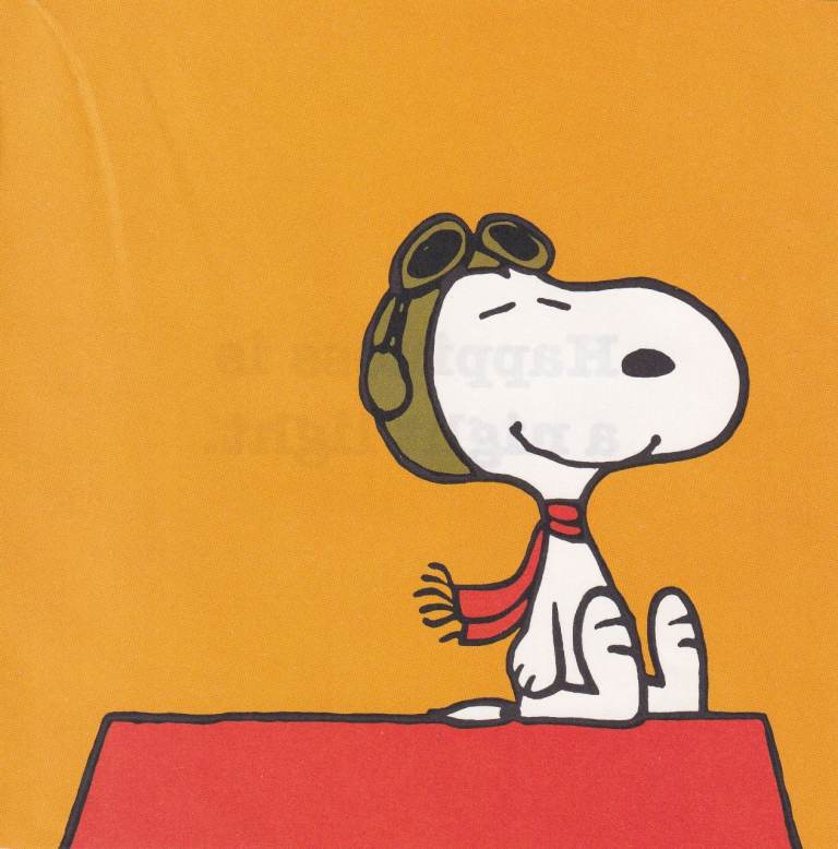 81. A Rare Original Print of SNOOPY THE PILOT / PEANUTS