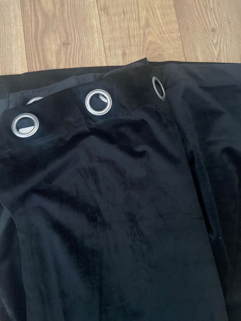 Black curtains