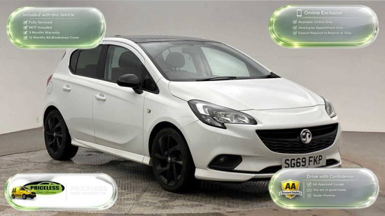 2019 69 VAUXHALL CORSA 1.4I SRI VX LINE NAV BLACK HATCHBACK 5DR PETROL MANUAL EU