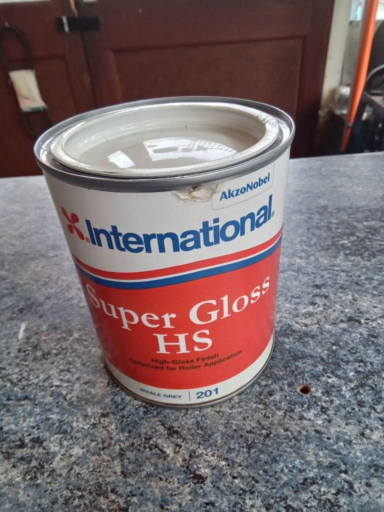 International HS yacht paint. Whale grey. 201 750ml