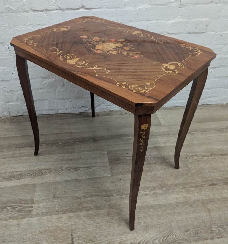 *£10 central belt delivery* Vintage Italian inlaid marquetry large side table