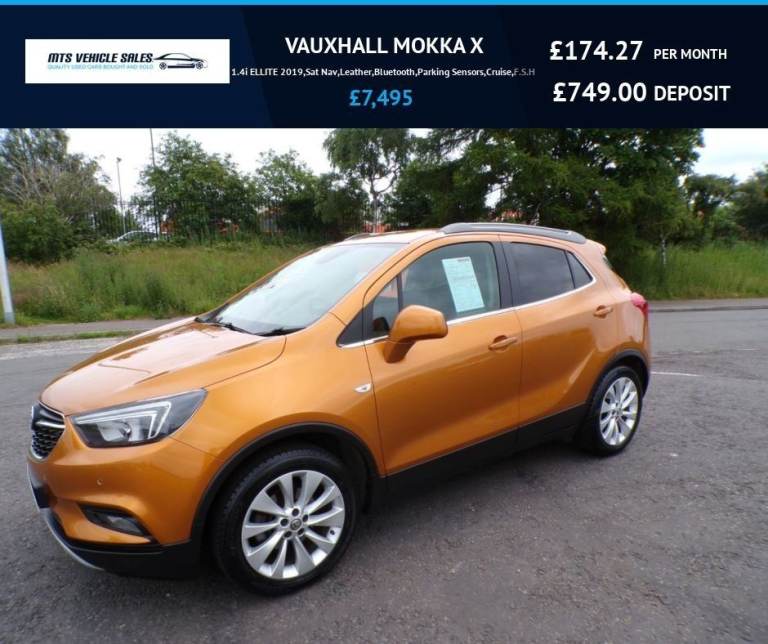 VAUXHALL MOKKA X 1.4i ELLITE 2019,Sat Nav,Leather,Bluetooth,DAB,Air Con,Parking Sensors,Cruise,F.S.H