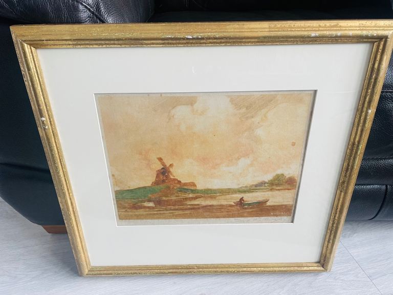 Rare 1914 hand sign print by John Witcombe