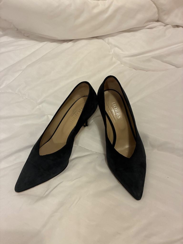 image for  Navy Suede Mid Heels