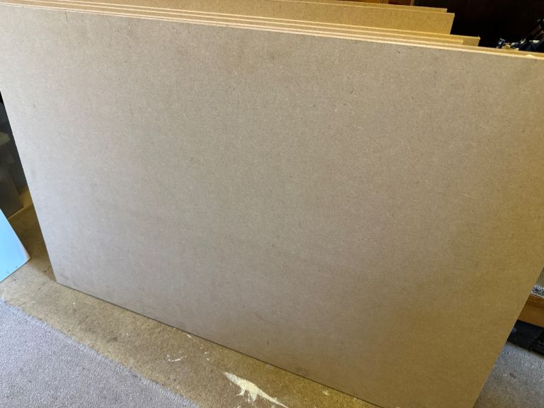 MDF Board Sheets - 6 Pieces, Unused