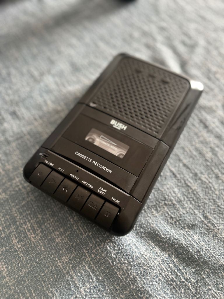 Bush Cassette Recorder – Black, Good Condition